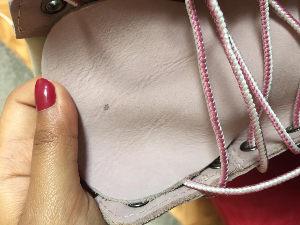 super schöne rosa Timberlands