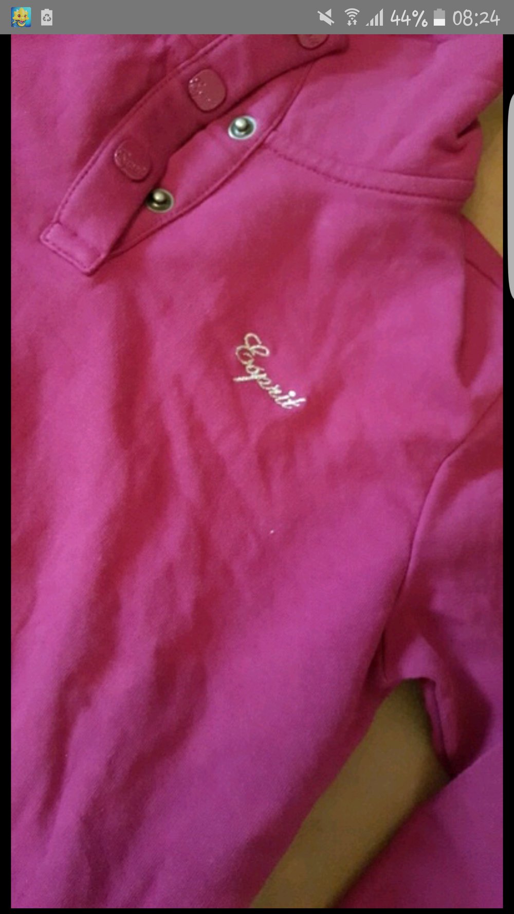 Rosafarbener Pullover für Mädchen 