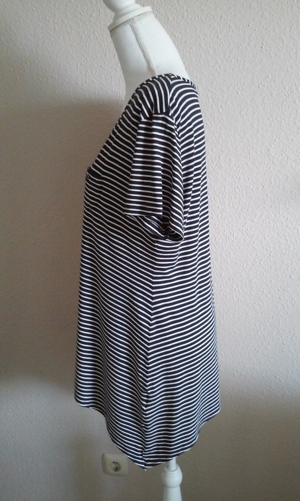 Tunika Top Zipfel-Shirt T-Shirt Matrosen - Look balu/weiß super stretchig