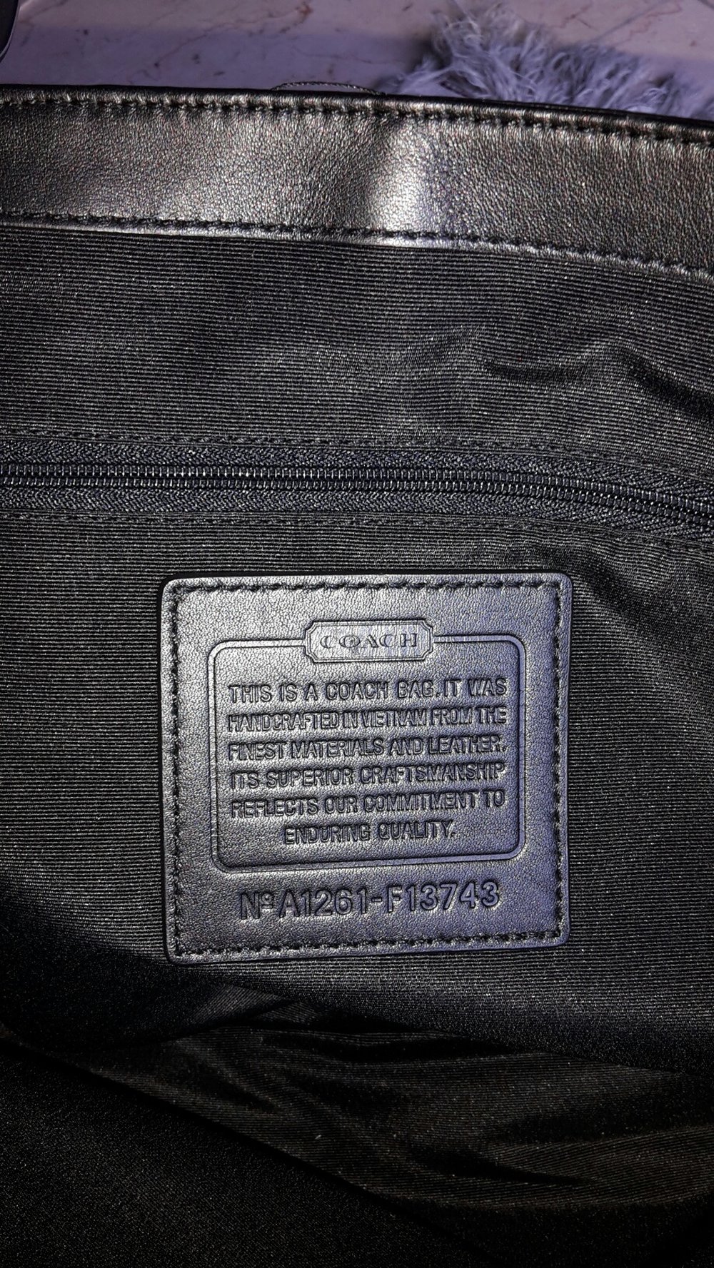 Neue Coach Handtasche in schwarz groß orginal