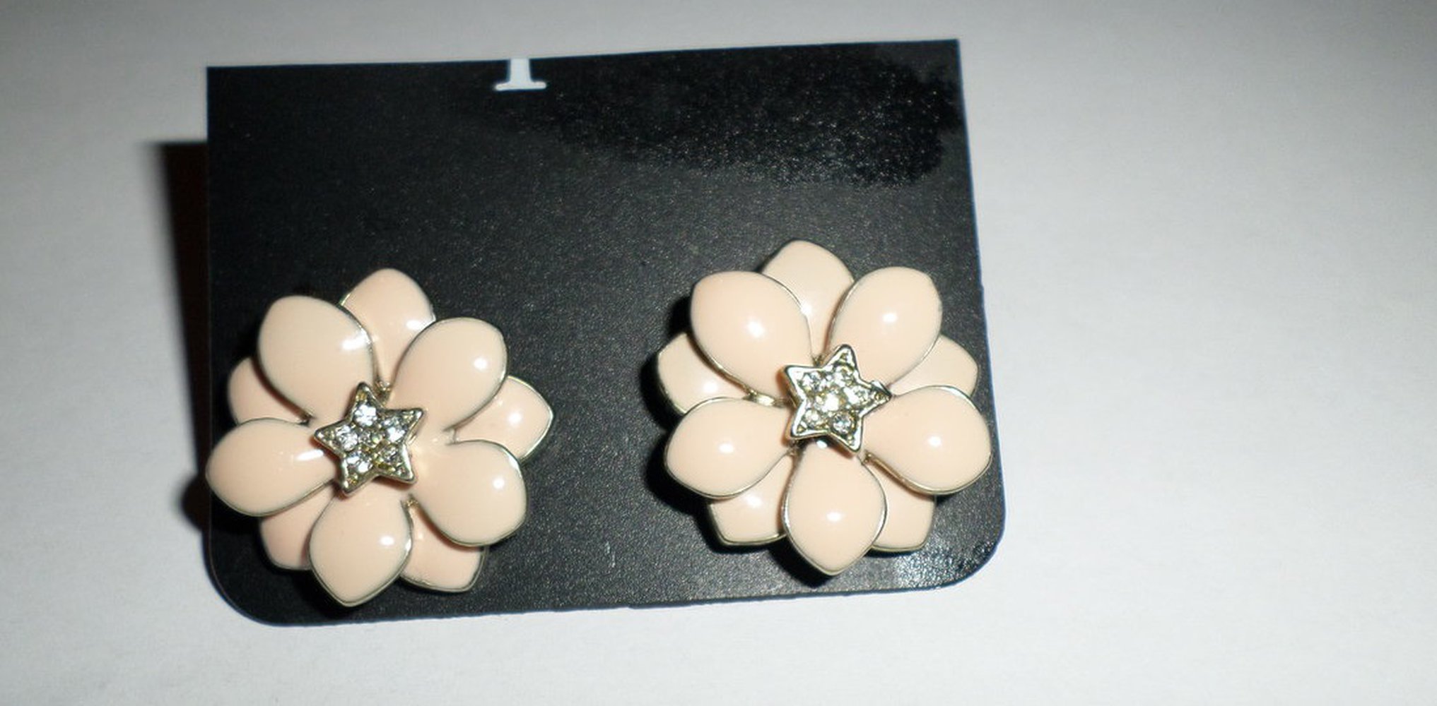 Ohrstecker Blumen rosa mit Sterne Primark