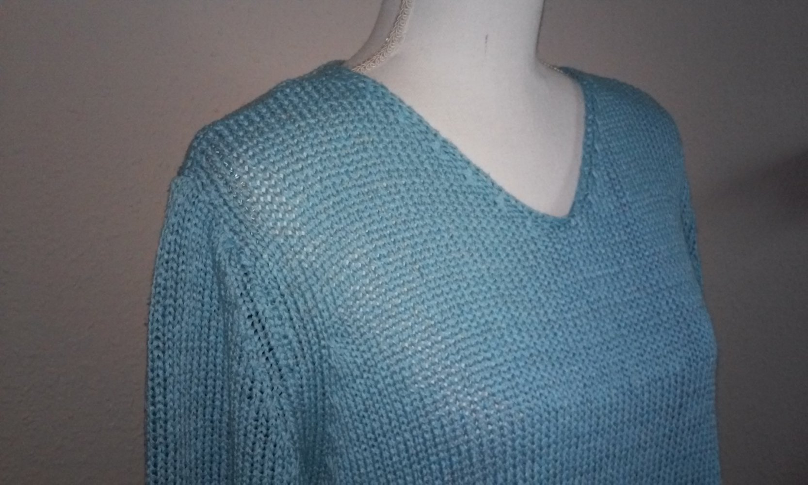 Shirt Pulli Kurzarmpulli Strickpullover ganz luftig weich und leicht