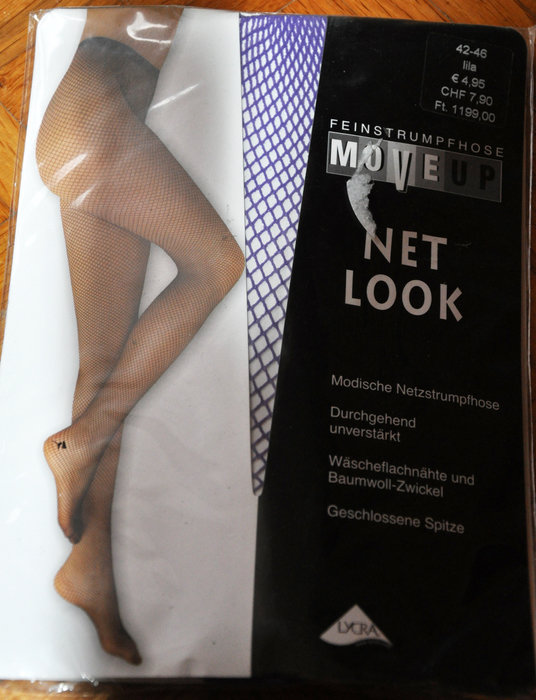 Netzstrumpfhose, lila