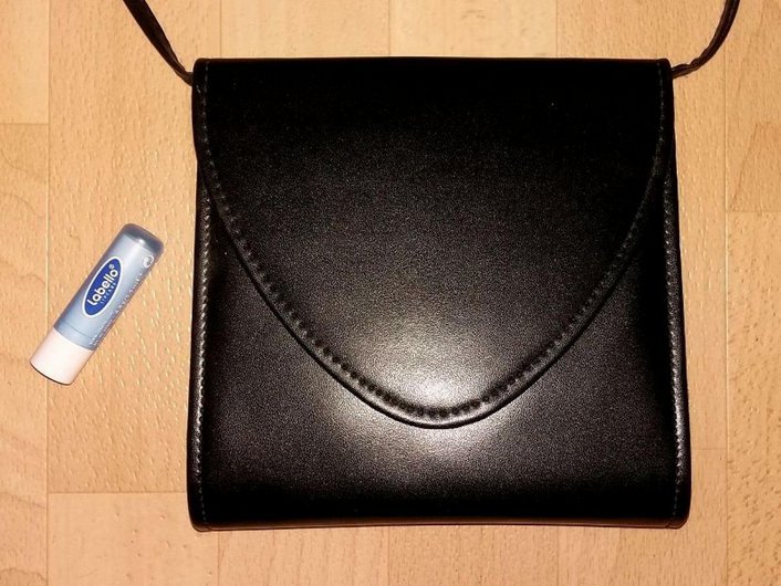 Tasche / Kuverttasche / Umhängetasche / Schultertasche * schwarz * Vintage