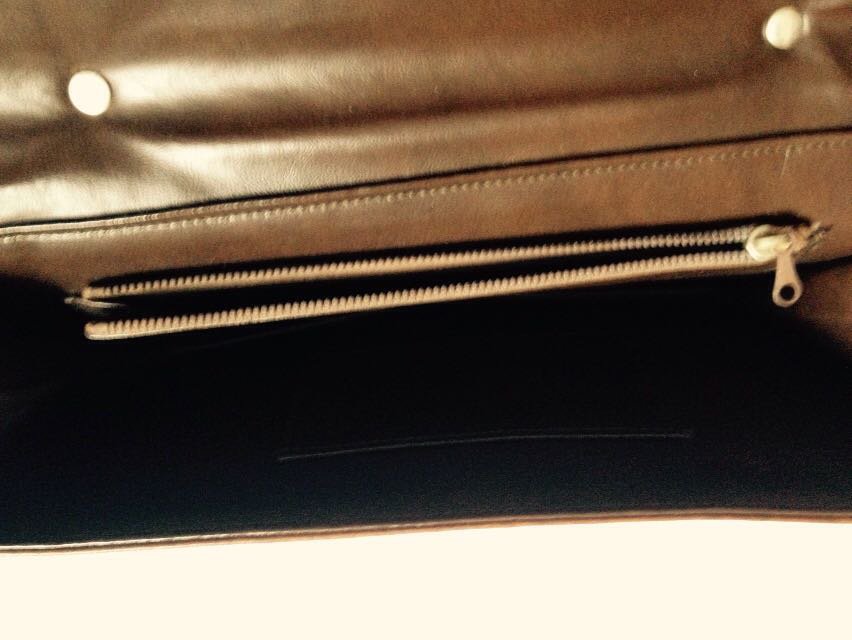 Exklusive Cognac Leder Vintage Umhangtasche Tasche 