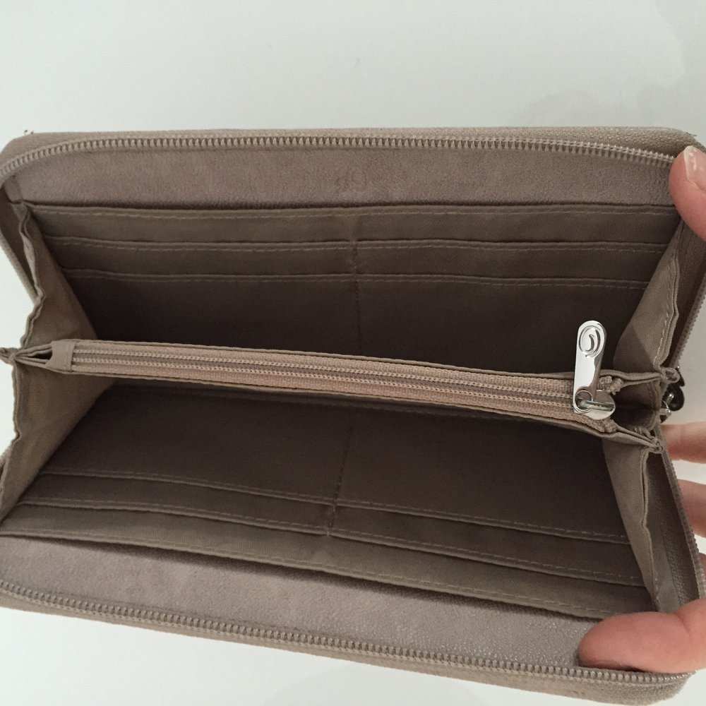 s.Oliver Tasche und Portemonnaie Set Kombination in Beige