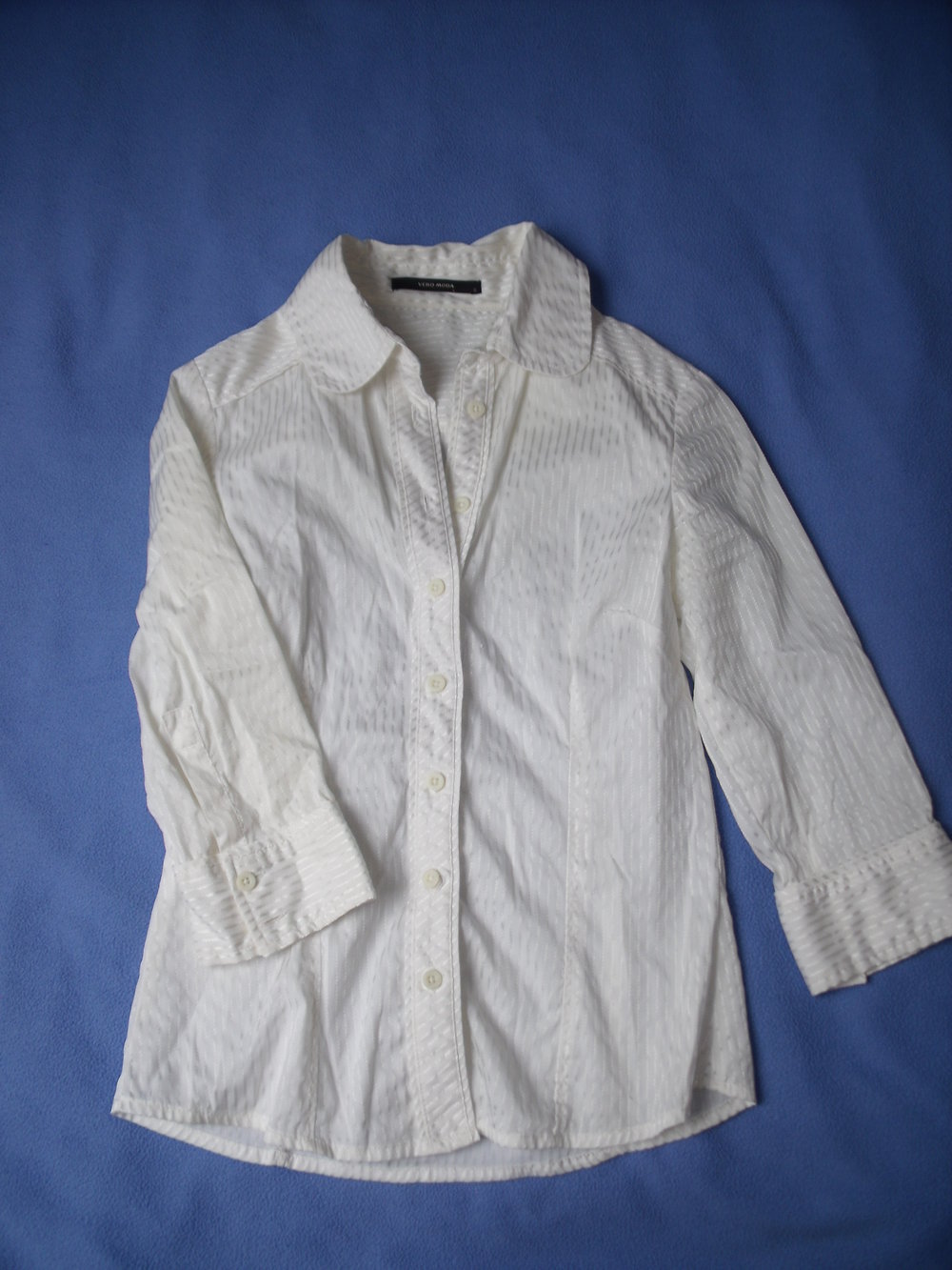 weiße Bluse mit Struktur Vero Moda