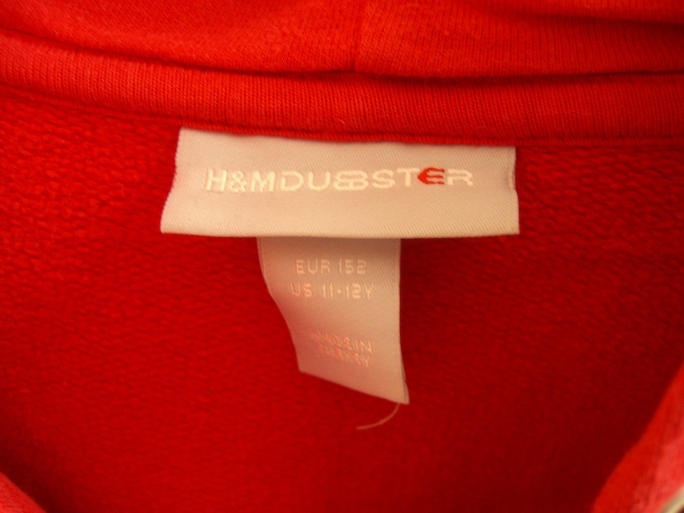 Rote Kapuzenjacke, Hoodie von H&M