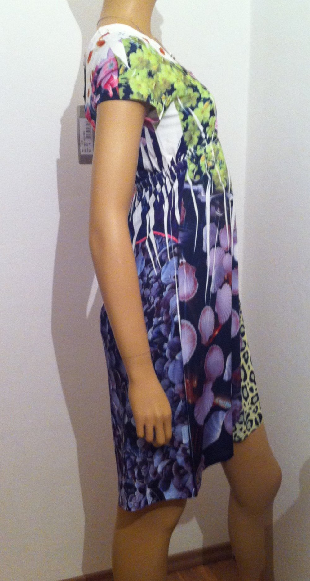 Snake Milano Kleid Abito Mezza Manica Größe 40 (IT 46)