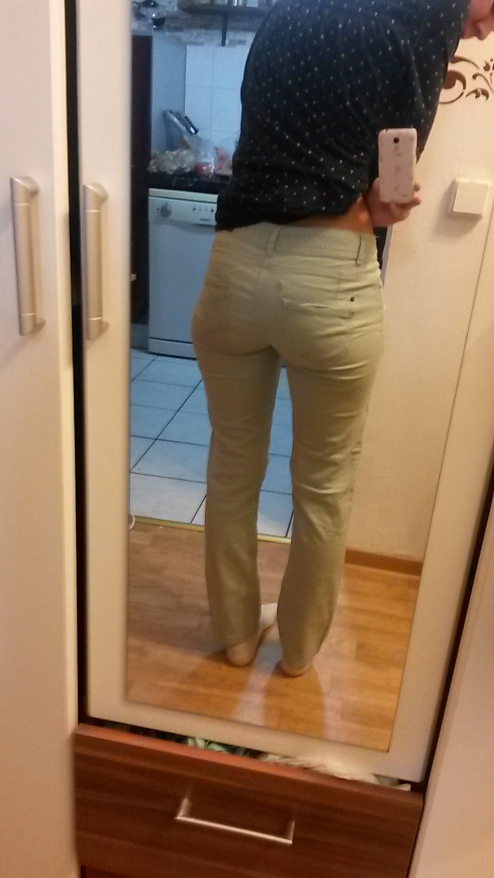 Mintgrüne Jeans Gr. 40