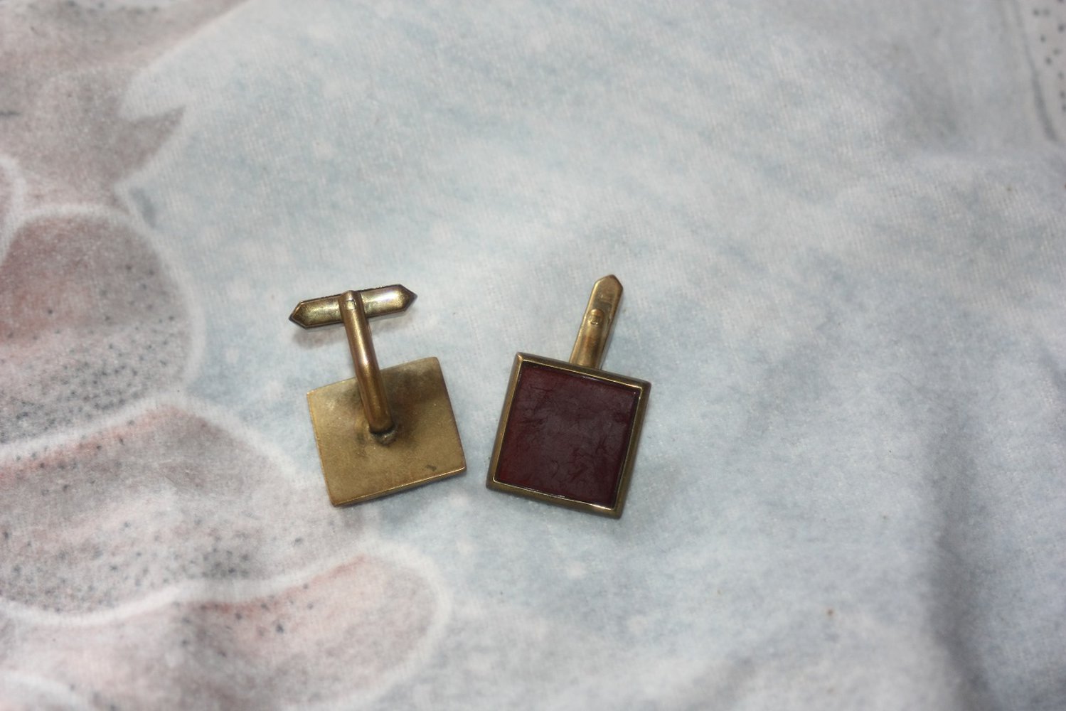 Manschettenknöpfe, sehr edel, rot