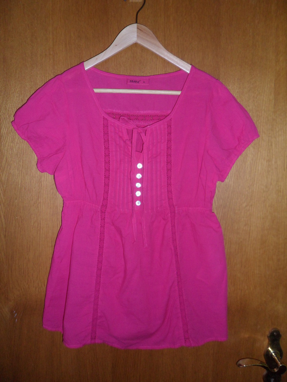 Bluse in kräftigem Pink