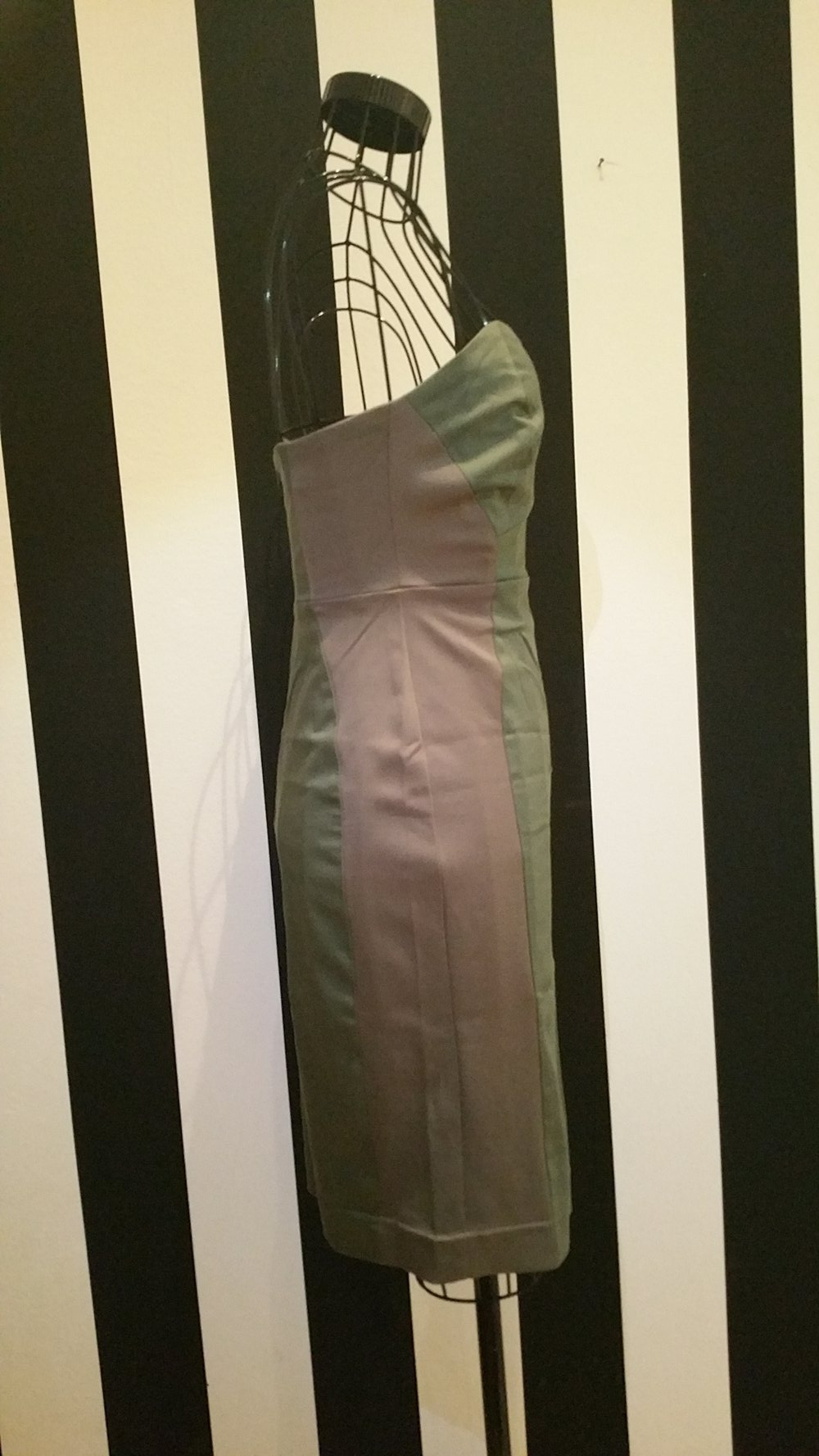 Bandeau Kleid, khaki