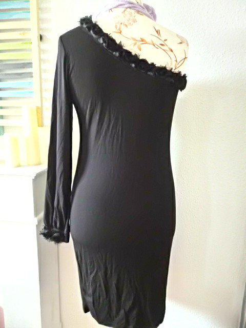 One Shoulder Rosen Kleid 40/42