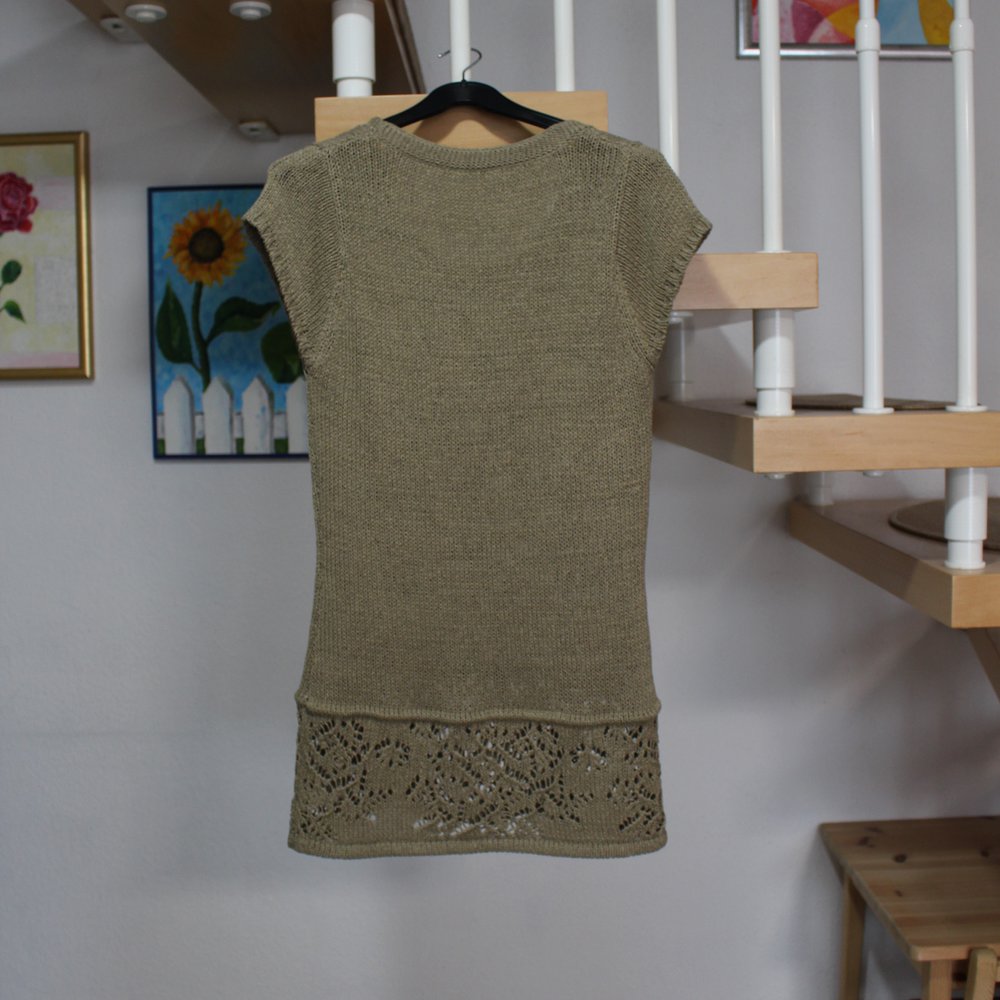 356. Lange Strickweste/Pulli von Promod, Gr. 40