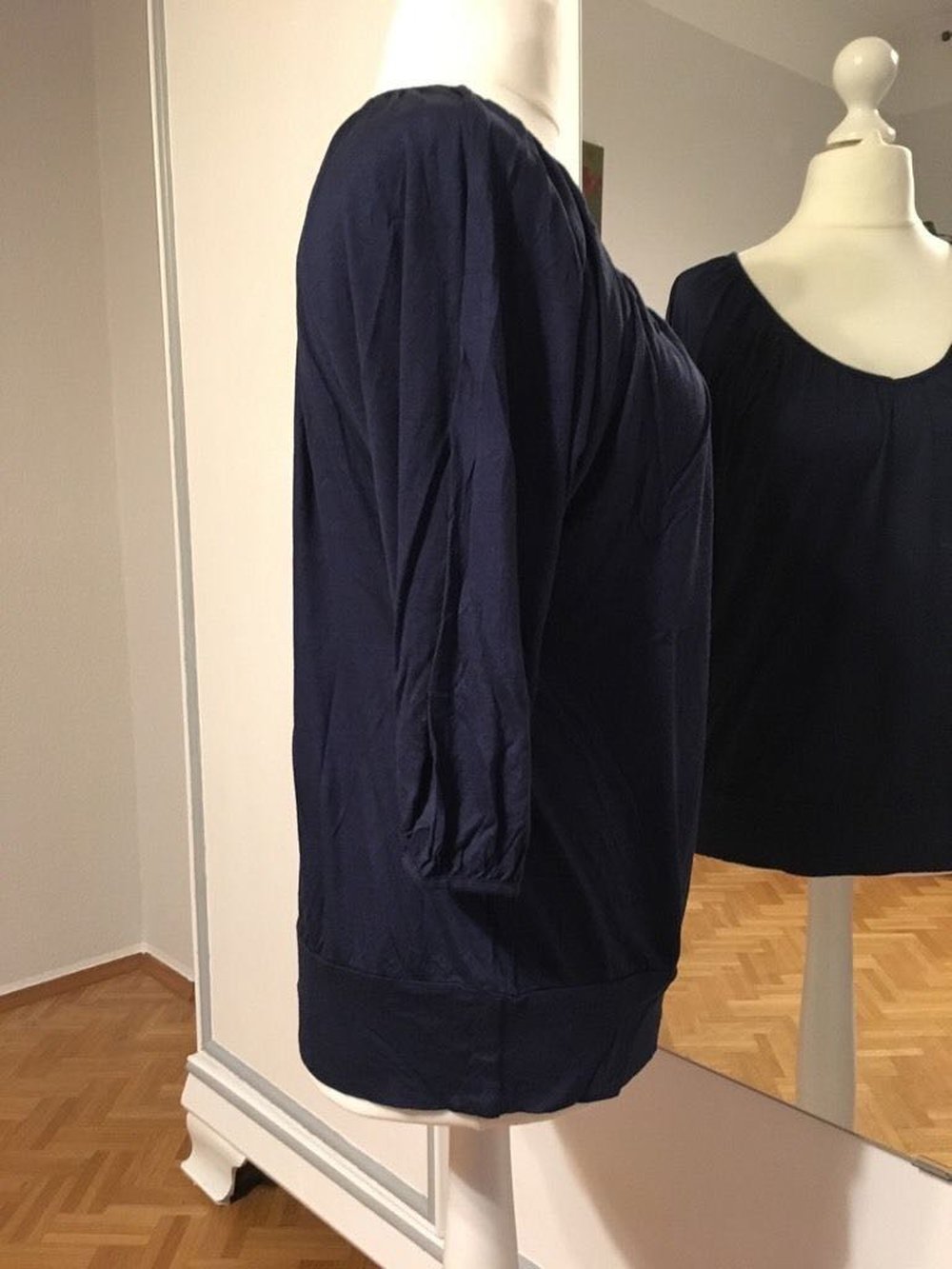 Shirt Oberteil marineblau H&M Größe M