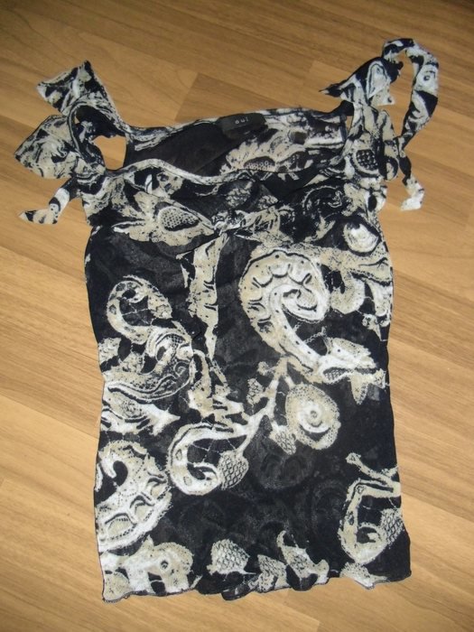 Gemustertes Volant-Top von Oui