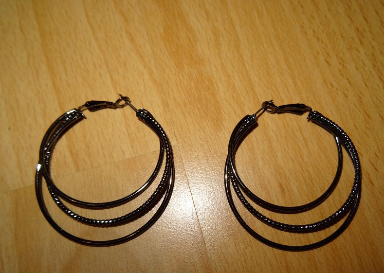 Schöne Creolen - 3 Fach Ringe