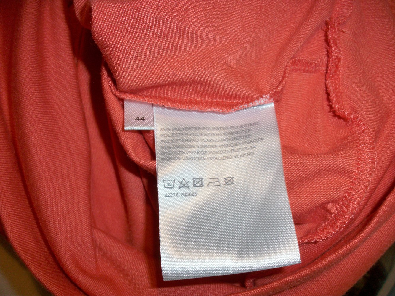 asymmetrisches Shirt in orange von C&A Clockhouse, Gr. 44, unbenutzt, wie neu!