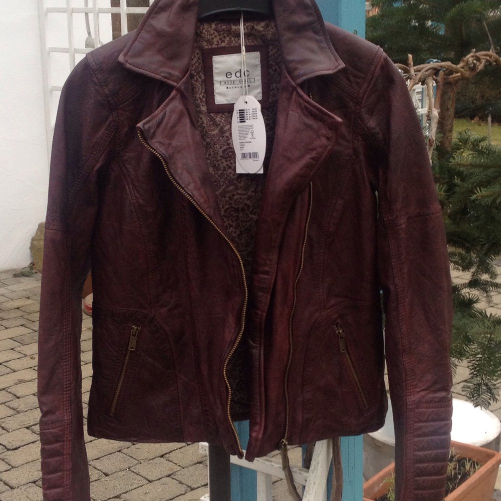 Lederjacke - Bikerjacke - neu - Esprit - edc