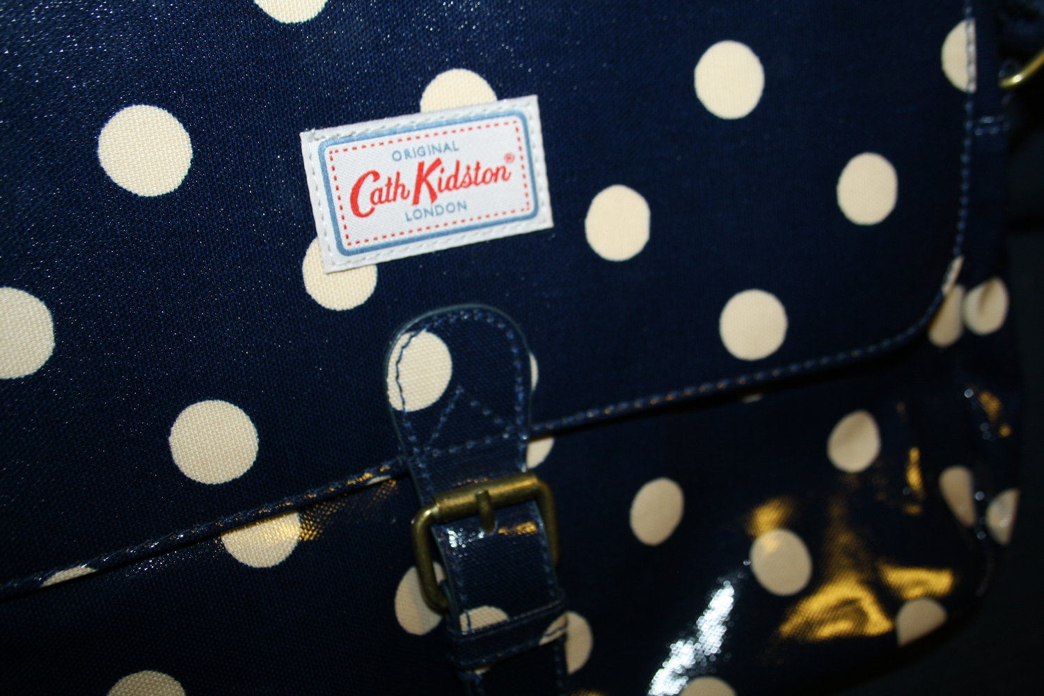 Cath Kidston Tasche blau weißgepunktet