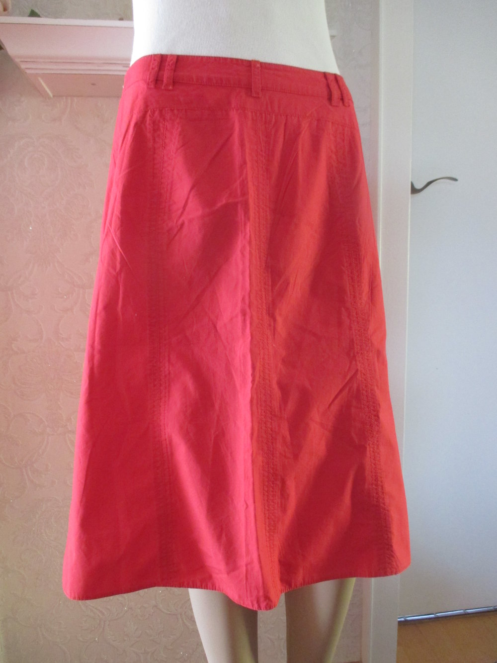 NEU mit ETIKETT * Sportiv * edel * Baumwolle * Sommer * A-Linie * Midi * Rock 