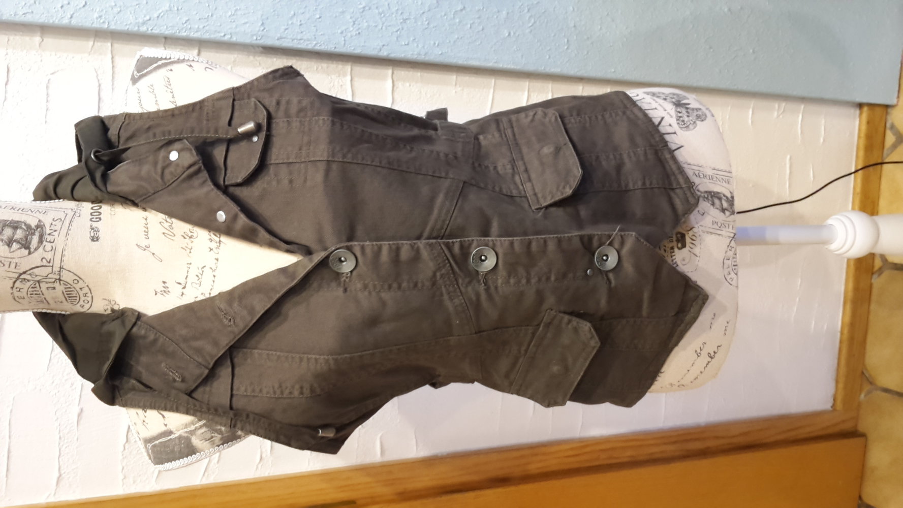 Gr. S kurze jeansjacke mit Kapuze Cecil braun jeans Weste
