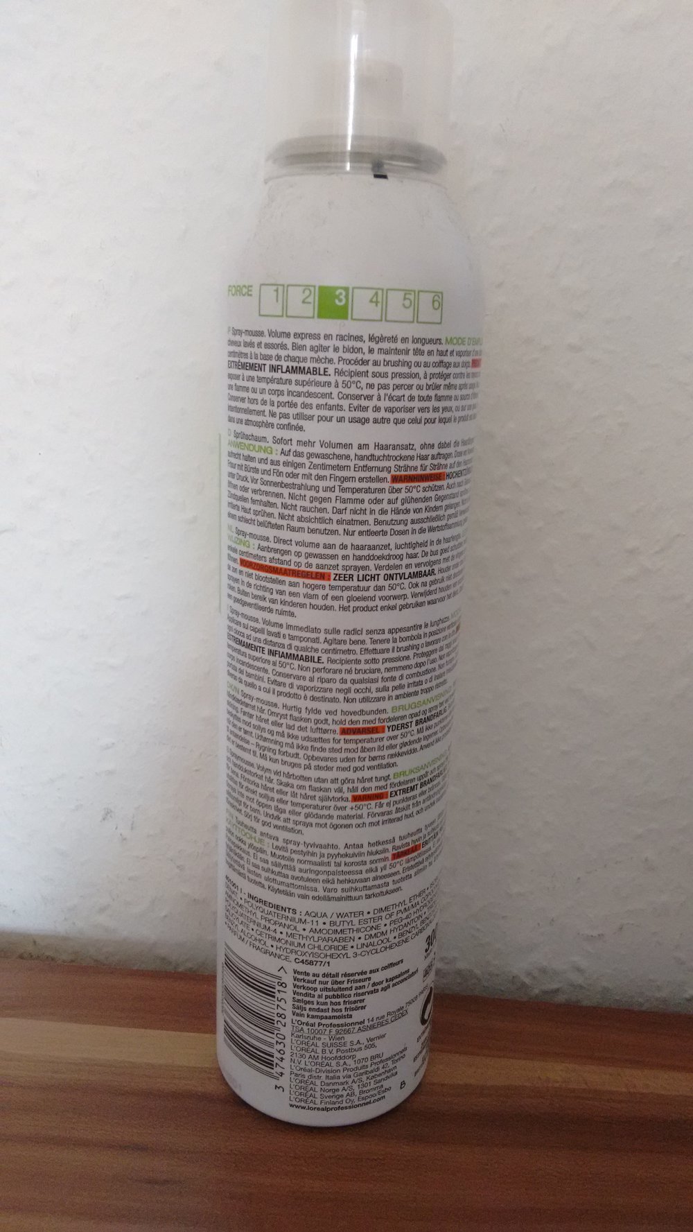 L'Oréal Professionnel: Volume lift techni.art Sprühschaum für Ansatz Volumen / Root Lift Spay-mousse