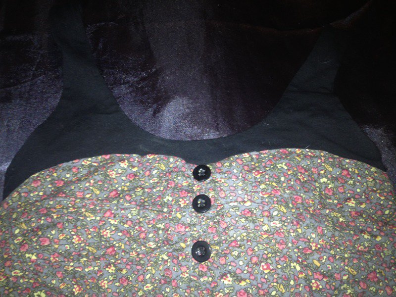 Top Blümchenmuster Blumen Größe S