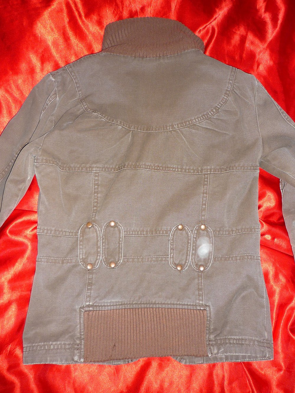 Jacke - XS S M 34 36  - braun vintage coate parka jeans dust jacket 100%Baumwolle