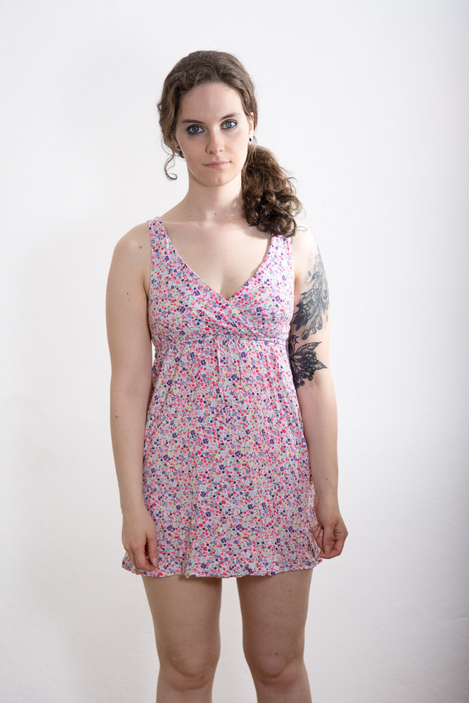 Blümchenmuster Minikleid H&M Divied