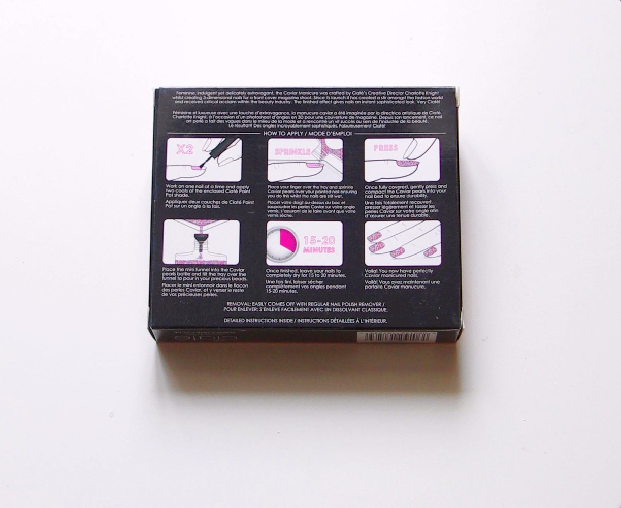 Ciaté Caviar Manicure Set Nagellack Limited Edition Perlen rosa bunt