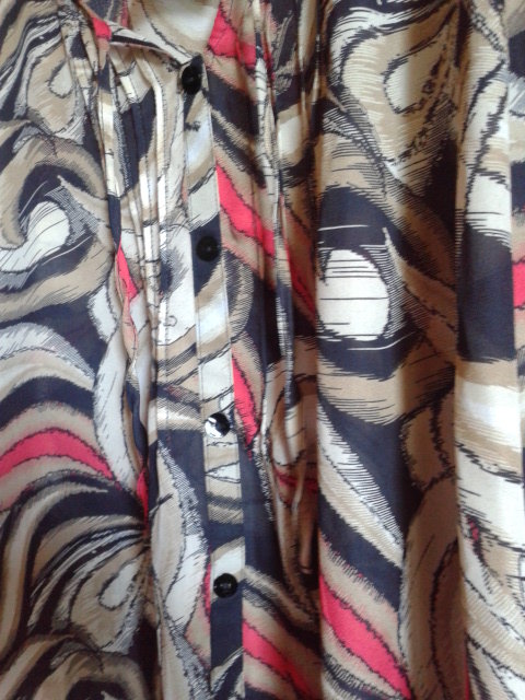 Bluse, transparent, locker, luftig, bunt, Sommer, beige, braun, schwarz, rot, XXL