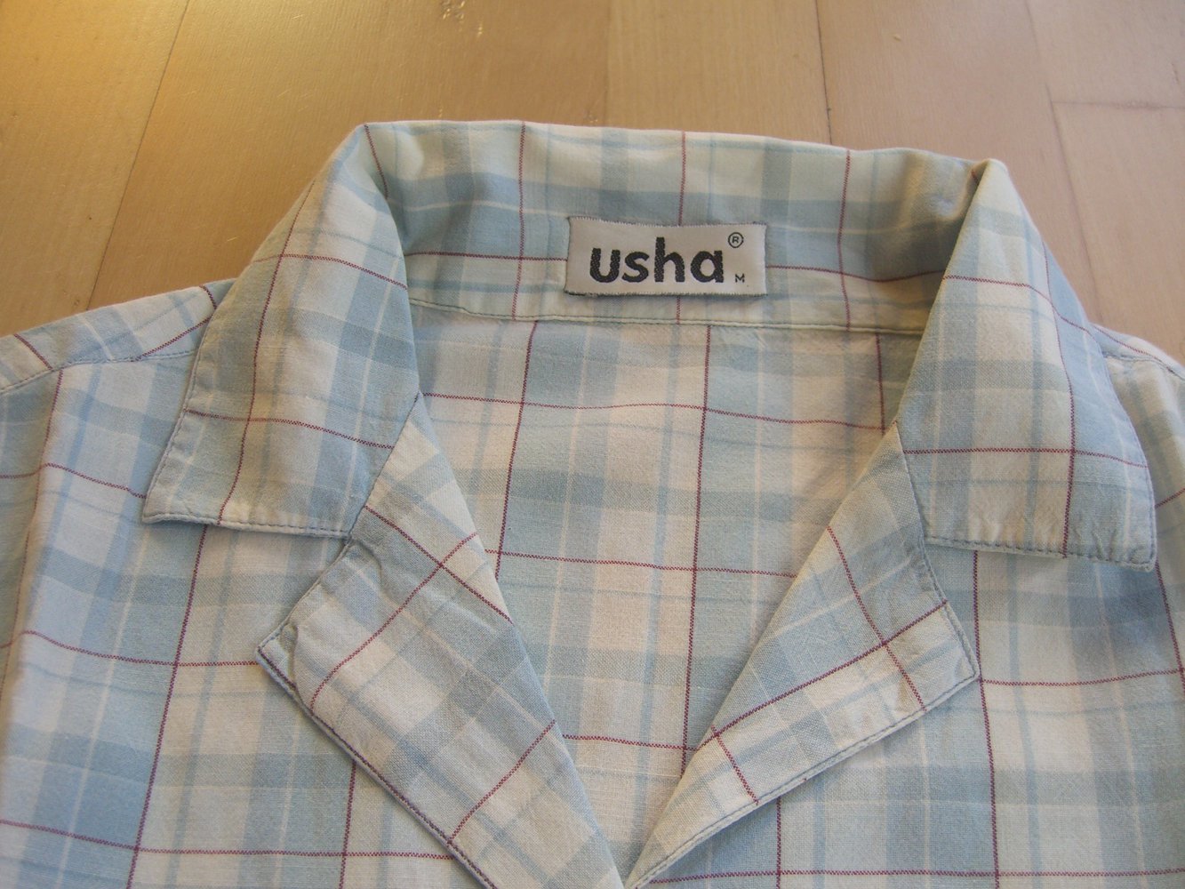 Karierte Bluse in pastellfarben