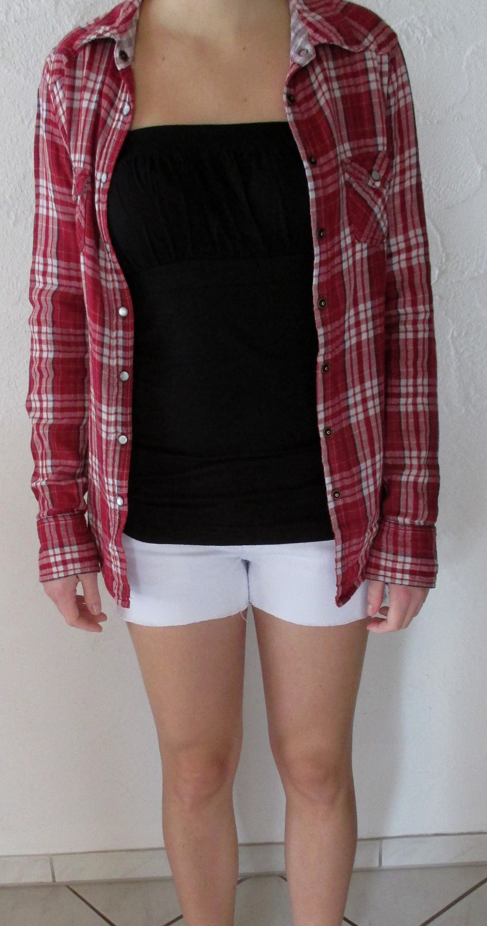 Weiße Hotpant, Gr. S