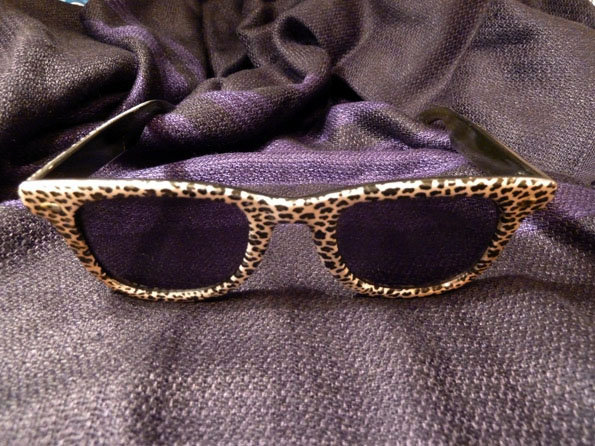 original 80er Jahre Sonnenbrille, super cool Tiger-chic, Leo Muster, Hippie