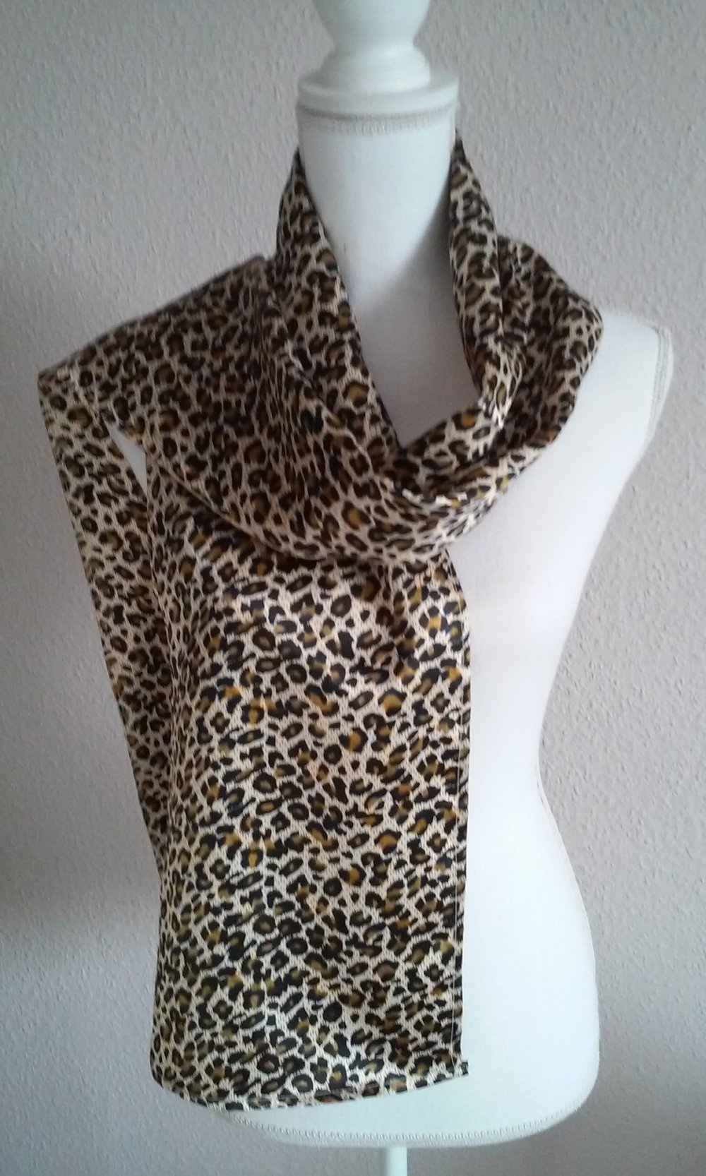 Schal Tuch Schlips Sommerschal Farbakzent im Tigerlook Halstuch  