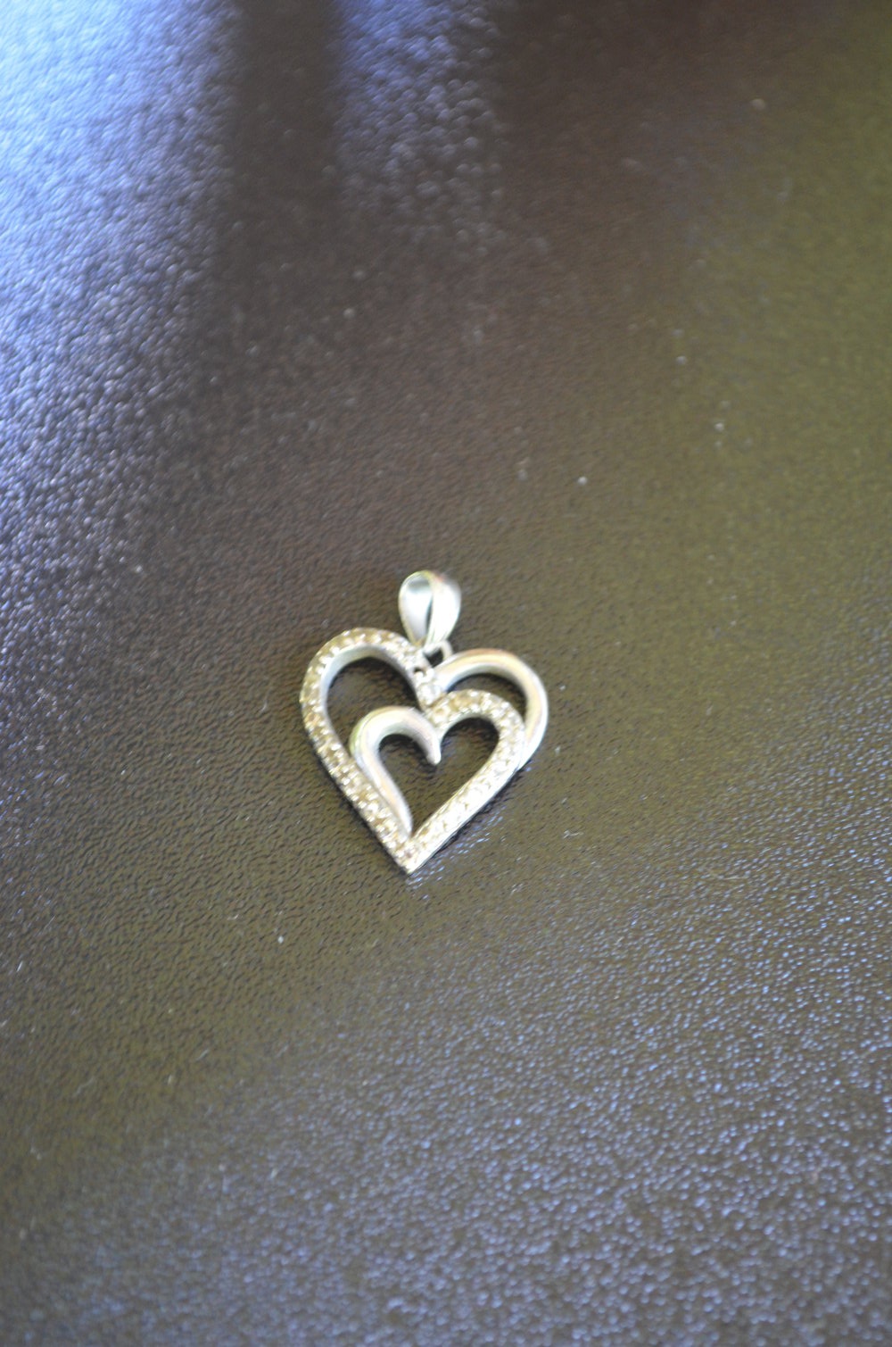 Silberner Herzanhänger