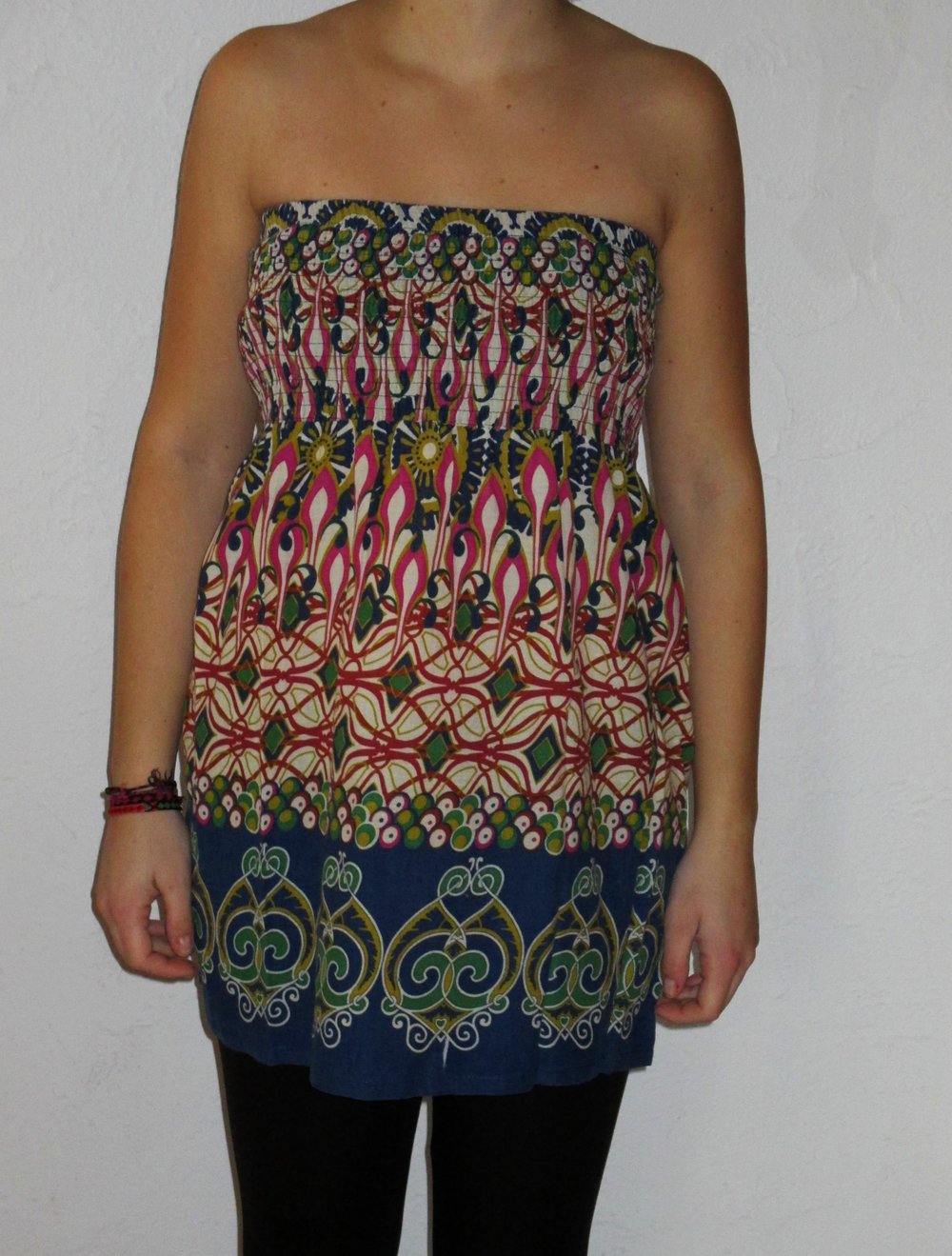 Bandeau Sommer-Kleid/Top mit Muster