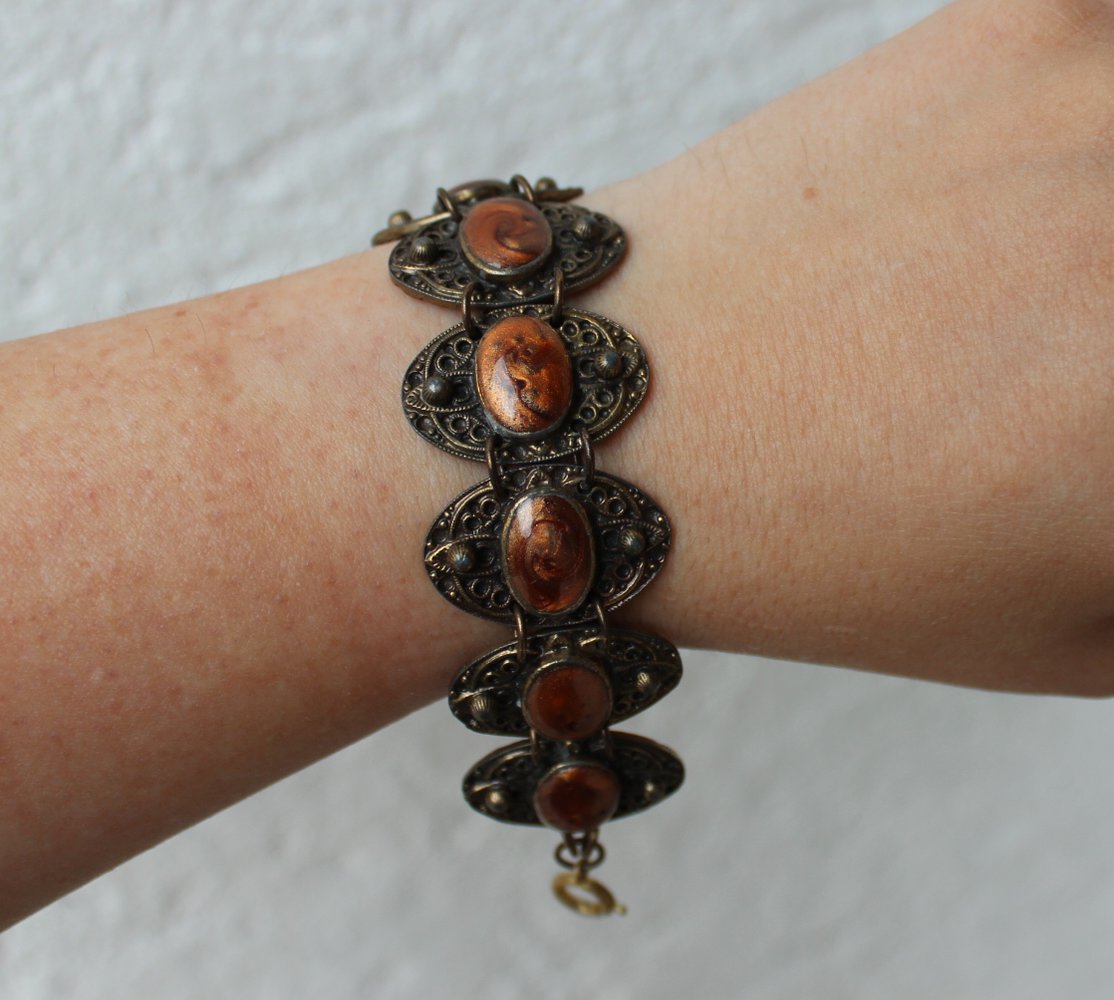altgoldenes braunes True Vintage Armband