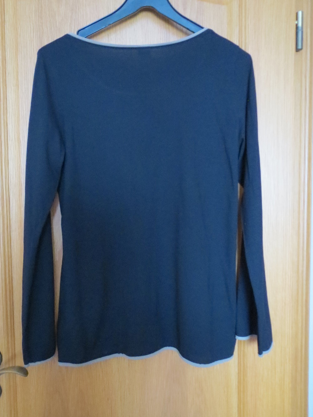 Shirt, Gr.38/40, Langarm, schwarz