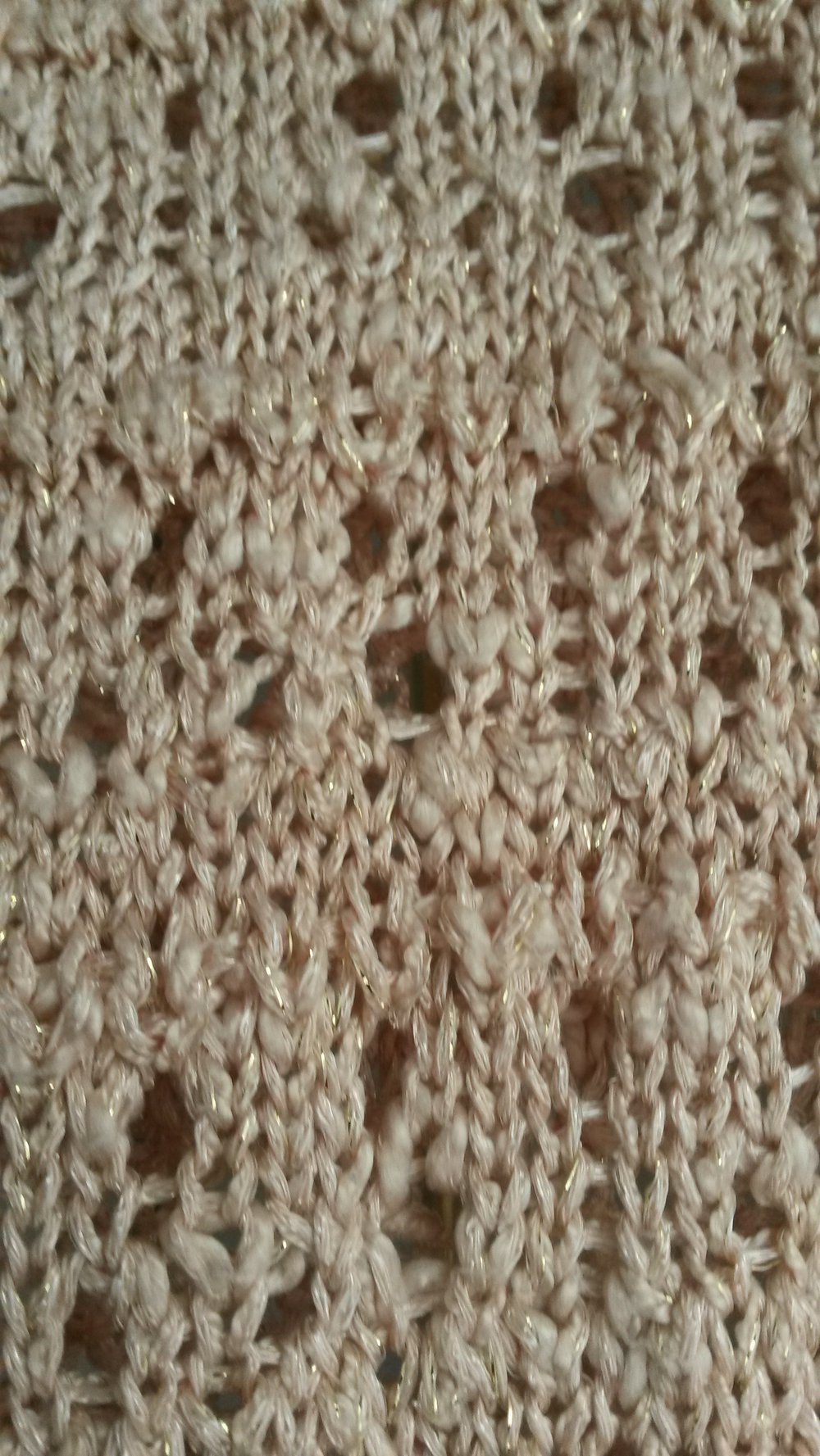 Lochpullover in nude Gr. XS