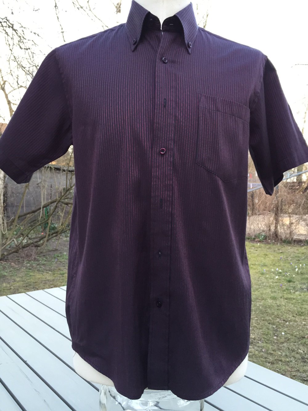 SECOLO Kurzarm HEMD Nadelstreifen Gr. 40 (M)