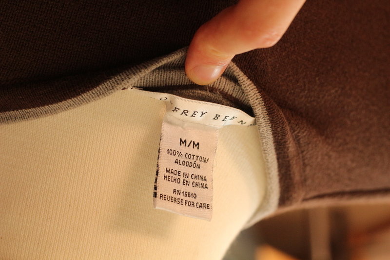 Geoffrey Beene Pullover braun mit Streifen Größe M