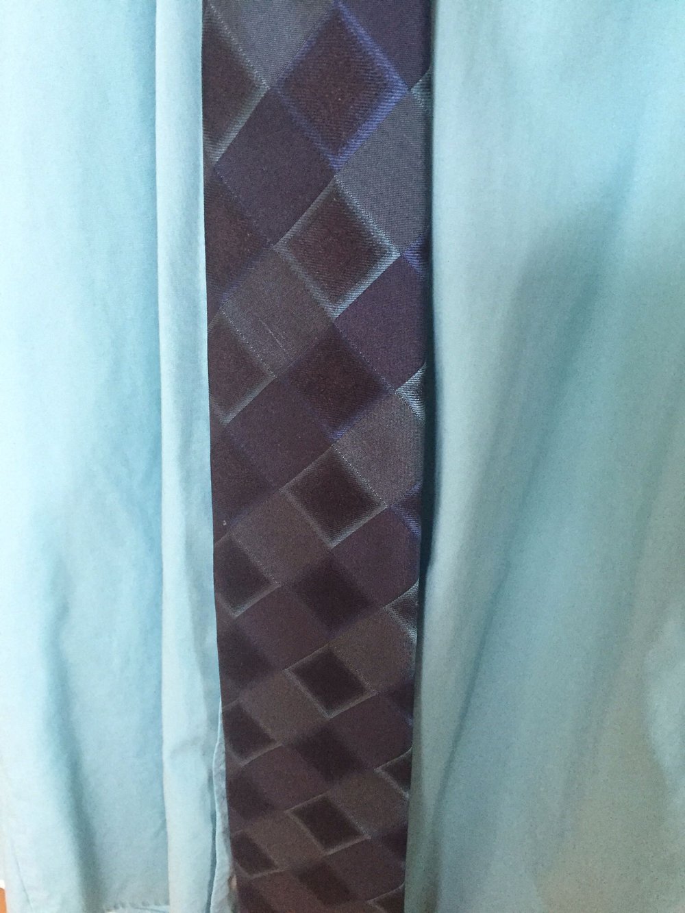 Hemd mit passender Krawatte Türkis 