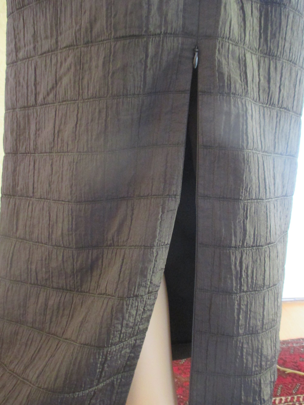 NEU Business Freizeit Seiden- Satin Etui Maxi Rock 