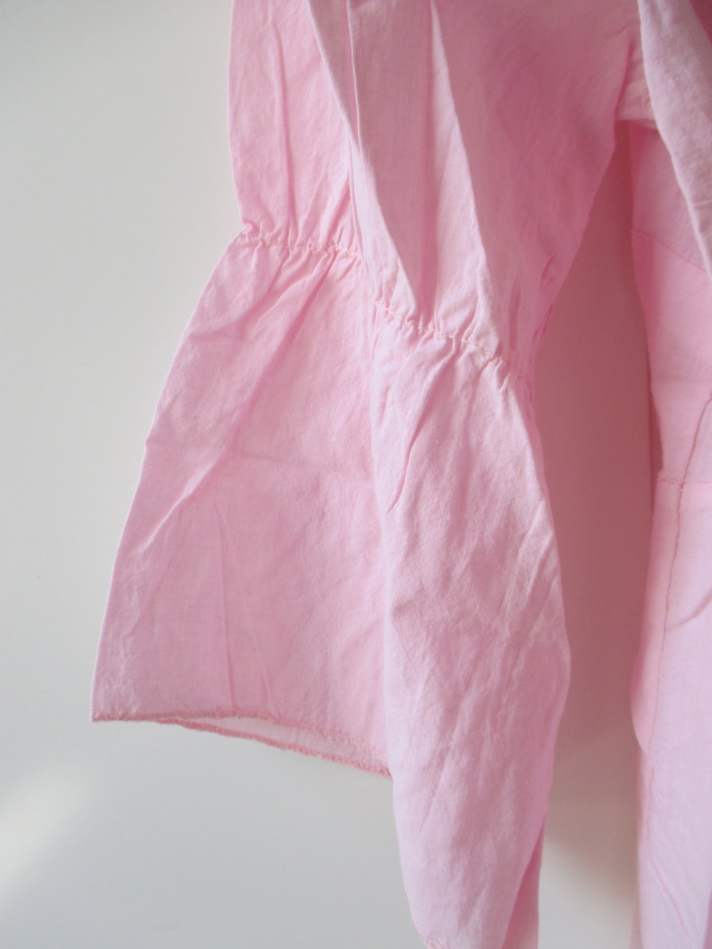 süße Tunika in Rosa, auffällige mädchenhafte Ärmel, Baumwolle, Gr.36