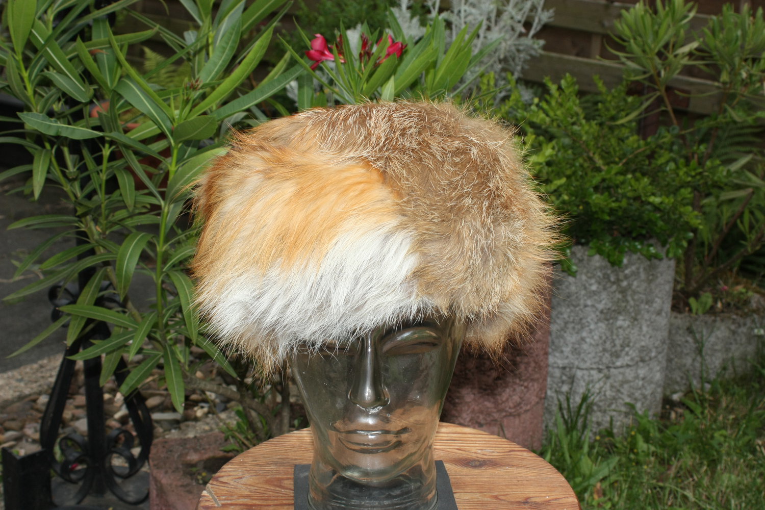 Echtpelz Fell Mütze, Fuchs, Gr. 57