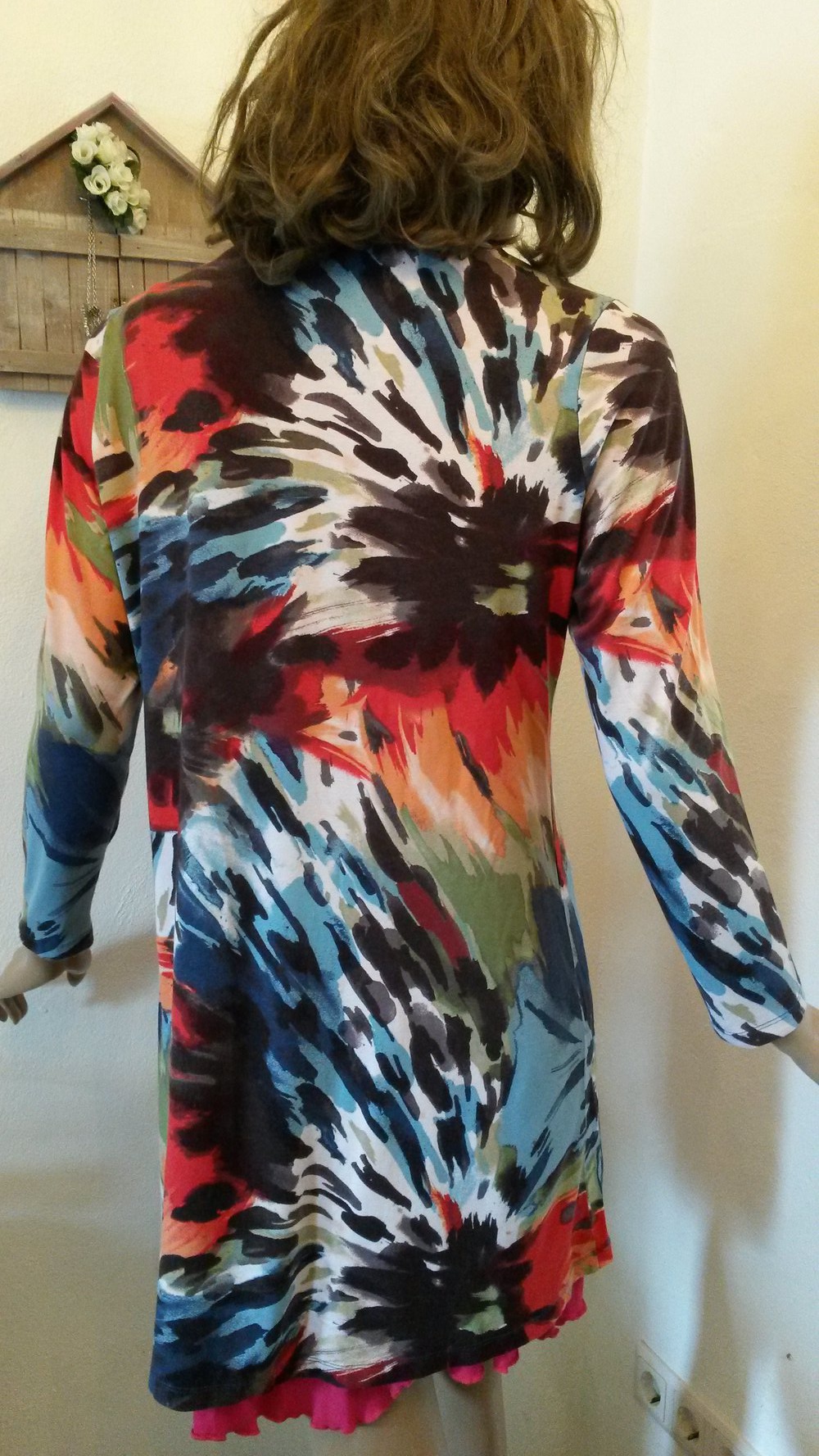 Vokuhila Shirt-Jacke in brillanten Farben