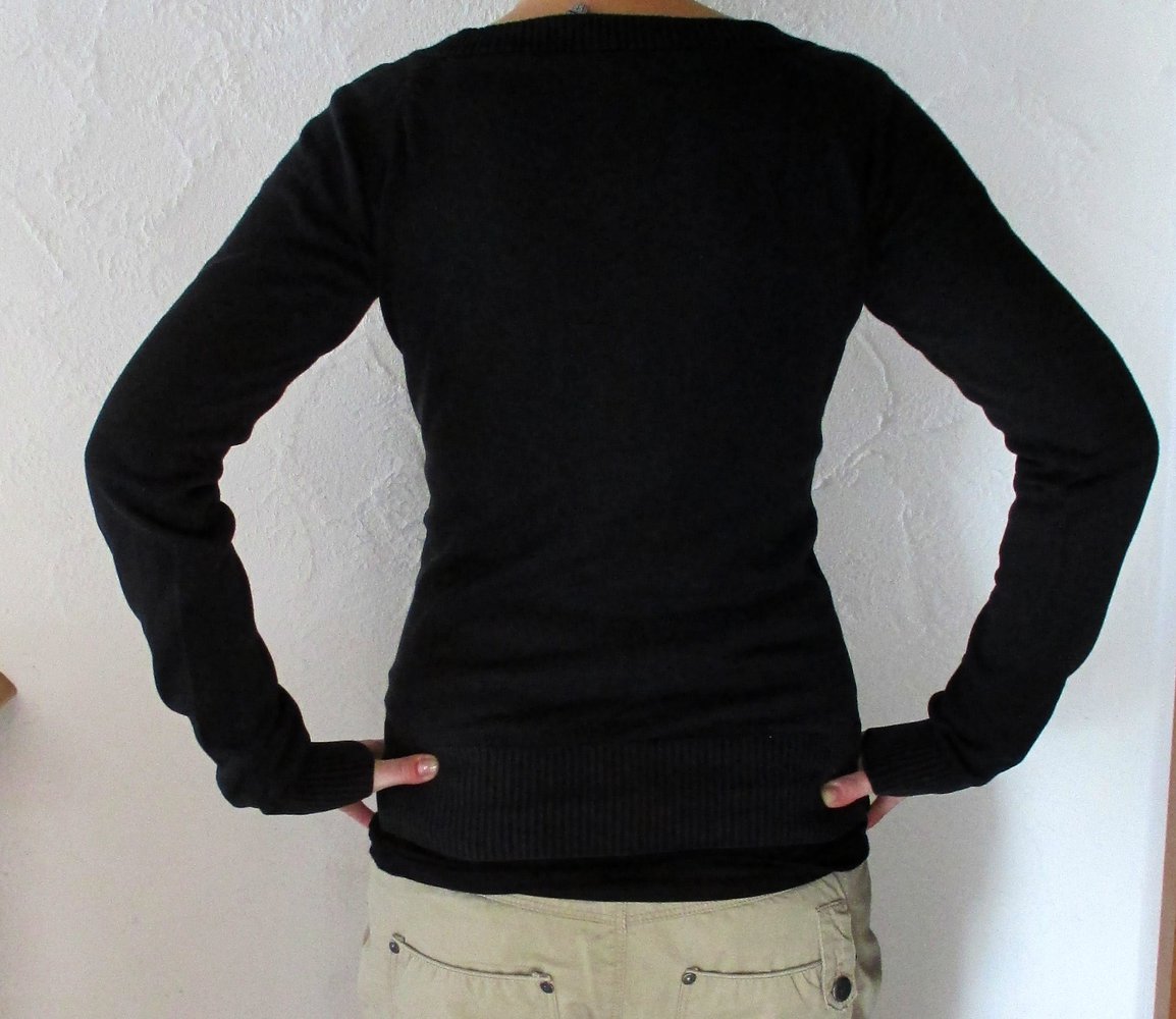 Schwarz-lilanes Sweatshirt von Mazine, Gr. XS/S